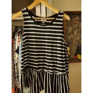 Tank top with flare bottom